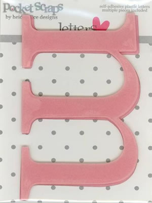 Heidi Grace - Girlfriends - Plastic Alpha Stickers m - 2/pk  (sold in 3's)